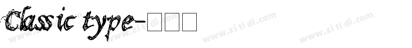 Classic type字体转换